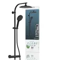 Produktbild: MADURA FRESH Überkopfbrause-Set, Schwarz matt