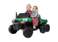 Produktbild: UTV-Kinder-Elektroauto A730 mit 6x4 Vierradantrieb, 2-Sitzer, Kippmulde, Fernbedienung, EVA-Reifen (Grün/Schwarz)