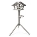 Produktbild: Vogelhaus RUNA mit Ständer Vogelhäuschen Vogel-Futterhaus grau