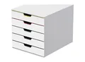 Produktbild: DURABLE Schubladenbox VARICOLOR®, HxBxT 292 x 280 x 356 mm, 5 Schubladen, weiß