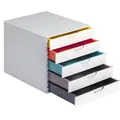 Produktbild: DURABLE 762527 - Schubladenbox - mit 5 farbigen Schubladen - mehrfarbig