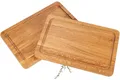 Produktbild: Holz Frank Schneidebrett Schneidebrett rechteckig mit Saftrille aus Eiche geölt 30 x 20 x 2 cm, Holz, (1-St)