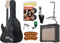 Produktbild: Rocktile Pro ST60-BK E-Gitarre All Black Super Kit