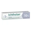 Produktbild: Ichtholan Zugsalbe 10% - entzündungshemmende, antibakterielle Salbe bei eitrigen Hautentzündungen, wie z.B. (Rasier-) Pickeln im Intimbereich und Gesicht, 15 g