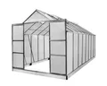 Produktbild: BRAST Gewächshaus ALU mit Fundament rostfrei 490x250x235cm TÜV geprüft, BxTxH: 250 x 490 x 235 cm, wetterfestes hochwertiges Aluminium, Temperaturbeständig, Wärmedämmend, Lichtbrechend & UV-stabilisiert