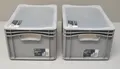 Produktbild: 2x Surplus Eurobox B 21L mit Deckel 40x30x22cm Transportbox Kunststoffbox Neu