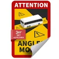 Produktbild: „Angles Morts“-Aufkleber – Toter-Winkel-Warnung UV-beständig 17x25 cm (1/3)