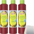 Produktbild: Hela Curry Gewürz Ketchup delikat 30% weniger Zucker 3x800ml Flasche usy Block