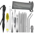 Produktbild: Paracord-Nadel-Set, Edelstahl, 14-tlg, DIY Handarbeit, Zubehör