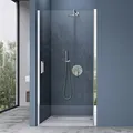 Produktbild: doporro Duschtür Nischentür dusche Duschabtrennung Duschkabine 75x195cm ESG-Sicherheitsglas Duschtür Klarglas Einzeltür mit Hebe- und Senkmechanismus Teramo24K