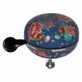 Produktbild: Big Bell Bloom Fahrradklingel Blue with Flowers 80 mm