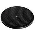 Produktbild: Hama Universal-Drehteller, 360° drehbar (Drehscheibe geeignet für Büro, Zuhause, Hobby, PC-Monitor, TV, Küche, Pflanzen, Blumentöpfe uvm, Drehplatte mit Durchmesser 40 cm, bis zu 100 kg, rund) Schwarz