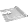 Produktbild: herzbach home Badvorleger 100% Baumwolle | Duschvorleger | 1.000 g/m² | Saugfähig | Waschbar (Silbergrau, 60 x 100 cm)