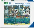 Produktbild: 1500 Teile Ravensburger Puzzle Habour Wonders a Bustling Fantasy Port 12001398