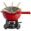 Produktbild: Zwilling Küchenmaschinen Zubehör-Set Fondue-Set Gusseisen Fonduetopf Fonduezubereiter Fondue rot 20 cm