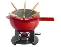 Produktbild: Zwilling Küchenmaschinen Zubehör-Set Fondue-Set Gusseisen Fonduetopf Fonduezubereiter Fondue rot 20 cm