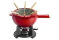 Produktbild: Zwilling Raclette und Fondue-Set Raclette Fondue-Set 20 cm, rund, Kirsch-Rot, Gusseisen