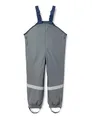 Produktbild: Playshoes Matschhose Regenlatzhose Fleece-Futter Unisex Kinder Wind- und wasserdichte Regenhose Regenbekleidung, dunkelgrau, 80