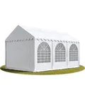 Produktbild: Festzelt 4x6 m Partyzelt Eventzelt XXL 2,6m hoch weiß Pavillon 800 PVC 100% wasserdicht