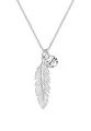 Produktbild: Elli Halskette Damen Feder Anhänger Boho mit Kristall in 925 Sterling Silber