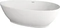 Produktbild: HOME DELUXE - freistehende Badewanne - DELIA, Weiß - Maße: ca. 180 x 90 x 58 cm - Füllmenge: 270 Liter, inkl. Überlaufschutz, Siphon und Verschluss I Spa, für 2 Personen