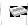 Produktbild: Kaldewei CENTRO Wandwaschtisch 3061 600x500x120 mm, 903406013001, Ausführung: mit 1-er Hahnlochbohrung