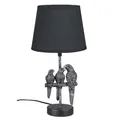 Produktbild: Lampe 3 Papageien 43 cm Antik-Silber Tischlampe Vögel formano 715807 Dekolampe