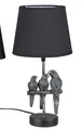 Produktbild: Tischlampe PAPAGEIEN rund H. 43cm antik silber aus Kunststein Formano WA