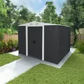 Produktbild: Geräteschuppen Aus Verzinktem Stahl Bohio Größe: Xl Gerätehaus Metall Gartenhaus Metallschuppen - Home Deluxe