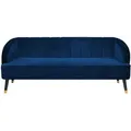 Produktbild: Sofa 3-sitzer Alsvag Samtstoff Marineblau