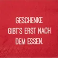 Produktbild: Räder Dining Servietten Geschenke 33x33cm - Rot/weiß - 0 count - Einwegserviette - Serviette - Tischserviette - 33x33cm - Papier