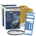 Produktbild: 2x BOSCH Ölfilter Papierfilter für BMW 5er E39 E60 + 3er E36 E46 / 1 457 437 003