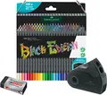 Produktbild: Faber-Castell 116411 - Buntstifte Edition, 100er Kartonetui, bruchsicher, für Kinder und Erwachsene (100er Malset) inkl. Spitzdose Sleeve und Radierer Dust-free