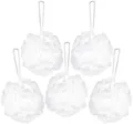 Produktbild: BRUBAKER Duschschwamm Badeschwamm-Set, 5-tlg., 5x Peeling- und Massage-Schwamm, Duschschwamm mit Aufhänger