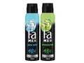 Produktbild: Fa Deodorant & Bodyspray Kick Off, 1x 150ml & Fa Men Deodorant & Bodyspray Speedster, 1x 150ml
