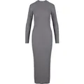 Produktbild: URBAN CLASSICS Shirtkleid Urban Classics Ladies Rib Longlseeve Mockneck Dress (1-tlg) L (40/42)