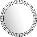 Produktbild: Livetastic Wandspiegel, Schwarz, Glas, rund, 60x60x3 cm, waagrecht montierbar, Spiegel, Wandspiegel