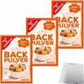 Produktbild: Gut & Günstig Backpulver 3er Pack 3x150g Beutel usy Block