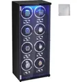 Produktbild: VEVOR Uhrenbeweger, Automatik-Uhrenbeweger, Watch Winder, Uhrenbeweger für Automatikuhren, Automatischer Uhrenbeweger mit Platz für 8 Uhren, LED Beleuchtung, 150–207 mm Einstellbar Riemenlänge