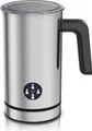 Produktbild: Arendo Milchaufschäumer elektrisch 500 W, Antihaftbeschichtung, 4 Modi, 150-300ml, für Latte Macchiato, Cappuccino und Kakao, Edelstahlgehäuse, silber