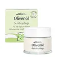 Produktbild: Olivenöl Gesichtspflege - mit kaltgepresstem Olivenöl, Avocado-, Weizenkeim- und Mandelöl - für trockene und empfindliche Haut - medipharma cosmetics - 50 ml