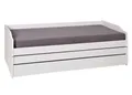 Produktbild: Inter Link Funktionsbett aus Massivholz in Weiss (BxHxT: 97x65x209 cm)