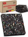Produktbild: LouMaxx Antirutschmatte Waschmaschine 4er Set 9cm x 9cm-Waschmaschinenunterlage