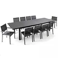 Produktbild: Oviala Gartentisch-Set, ausziehbar, 256-320 cm und 10 Sitzplätze
