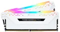 Produktbild: Corsair RGB PRO 16-GB DDR4 3200 MHz C16 XMP 2.0 Enthusiast RGB LED-Beleuchtung Speicherkit, Weiß, 2 x 8 GB