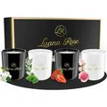 Produktbild: Luana Rose Duftkerzen Geschenkset – 4 Verschiedene Düfte je 70g Sojawachs Kerze