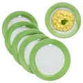 Produktbild: MamboCat 6er Set Variant Grün Speiseteller I farbige Porzellan-Essteller für 6 Personen I Bunte große Teller für Hauptmahlzeiten beim Frühstück, Mittag, Kaffee & Abendbrot