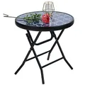 Produktbild: PHI VILLA Beistelltisch Outdoor Gartentisch Klein Klappbar Balkontisch