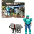 Produktbild: Minecraft The Movie Steve &  Wolf set 2 figures - Grün