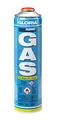 Produktbild: GLORIA Thermoflamm bio Gaskartusche | bis 2 Stunden Brenndauer für Unkrautbrenner, Camping-Gaskocher & Gasbrenner | 70% Butan, 30% Propan | Universal-Druckgasdose 600 ml